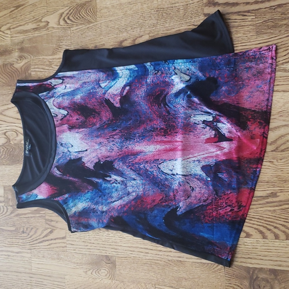 (S) Papa Vancover Art Deco Assymetrical Colorful Business Casual